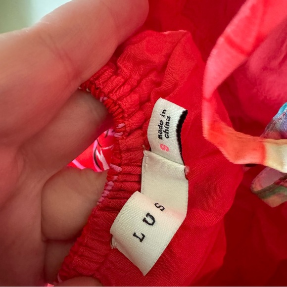 Lulus | Lush Red Floral High Low Dress - Picture 6 of 6